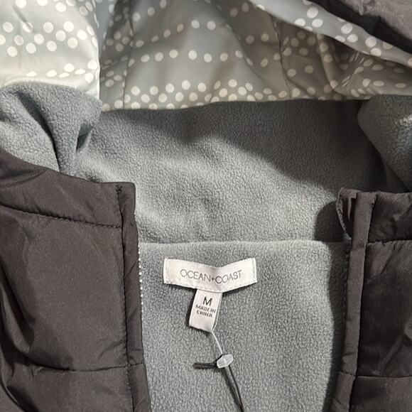 OCEAN + COAST men’s size medium puffer vest full zip sleeveless fully lined NWT - Picture 7 of 12